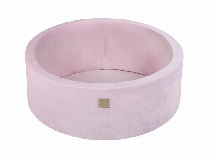 MeowBaby Powder Pink Round Velvet Ball Pit