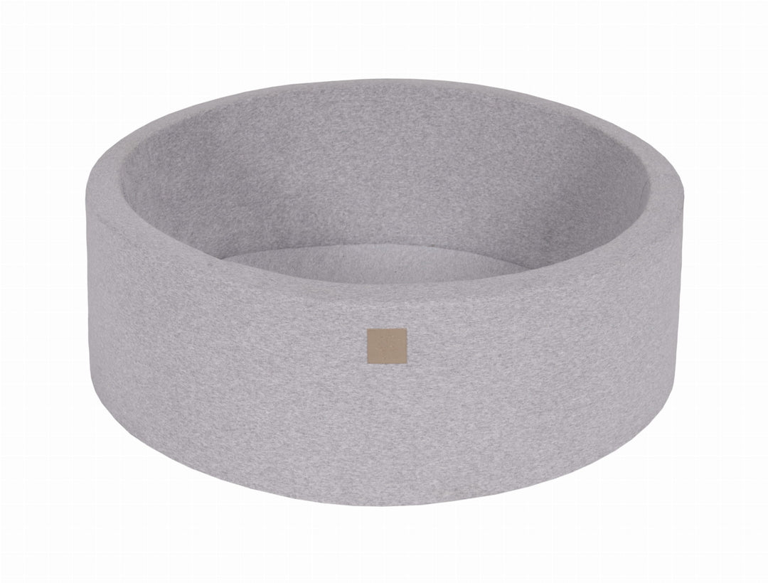 MeowBaby Light Grey Round Cotton Ball Pit