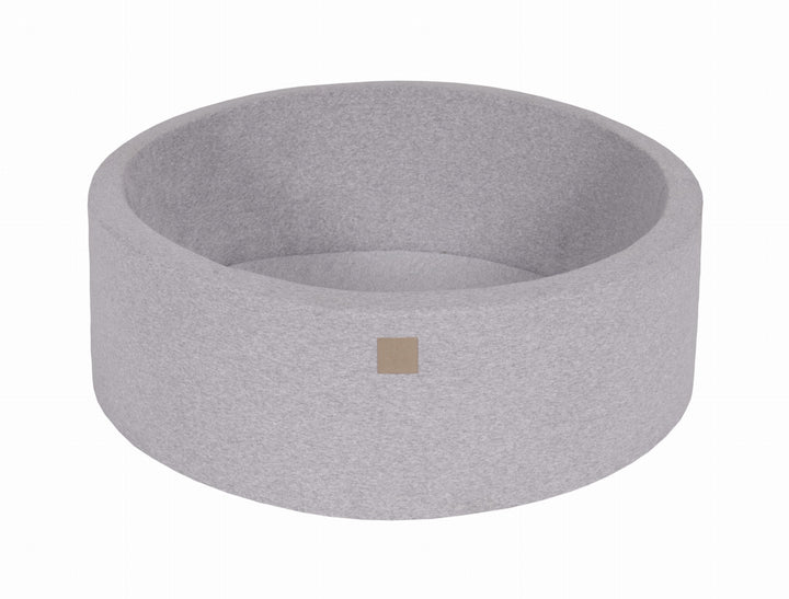 MeowBaby Light Grey Round Cotton Ball Pit
