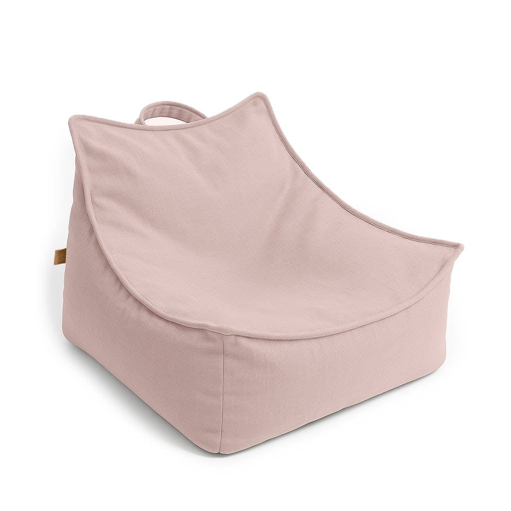 MeowBaby Outzy Sako Bag in Rosy Dune Pink — OEKO-TEX certified kids bean bag