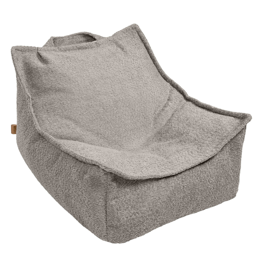 MeowBaby Boucle Bean Bag for Kids in Tan Beige — soft children&