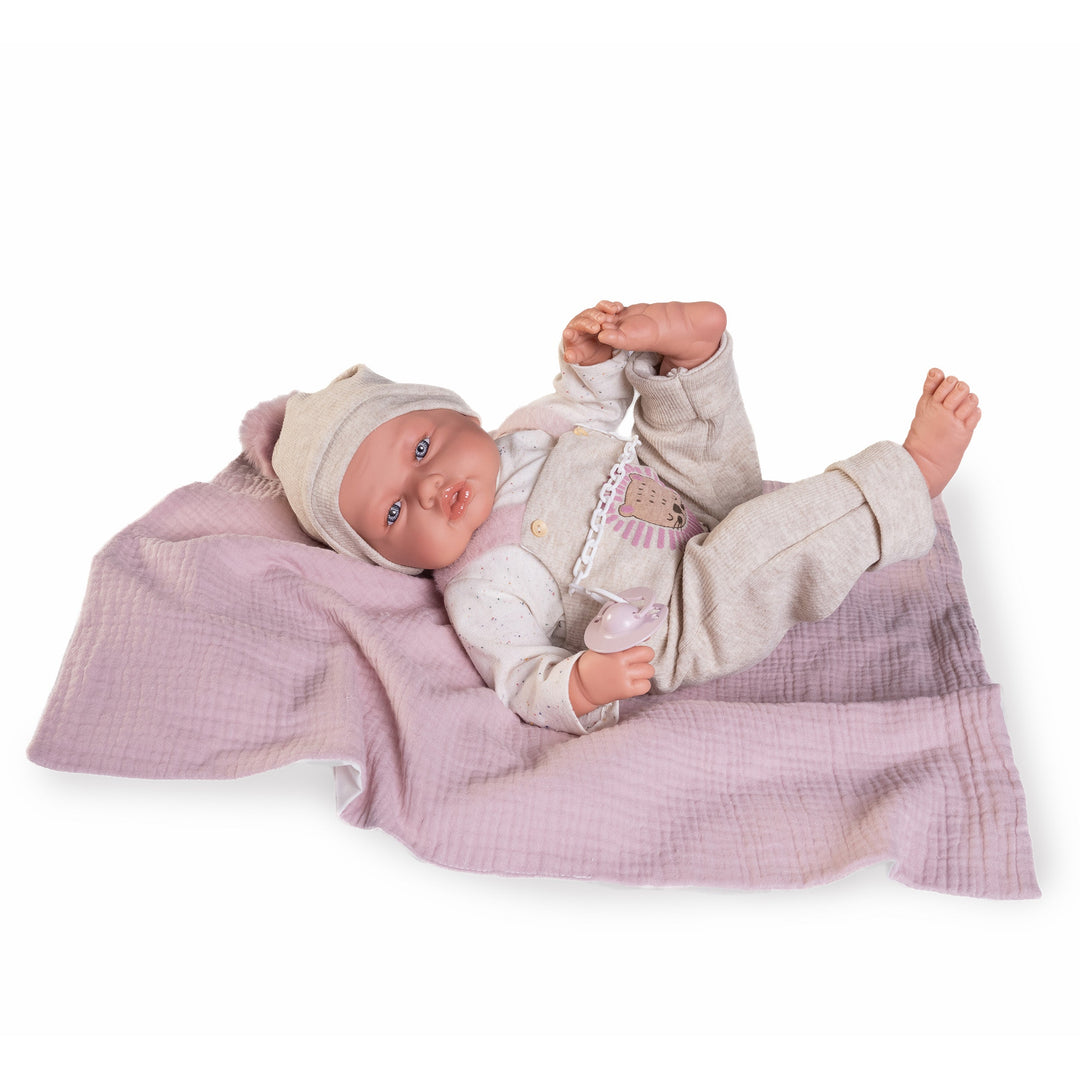 Antonio Juan Babydoo Poseable Doll with Blanket, 50cm, supplier gallery view 3