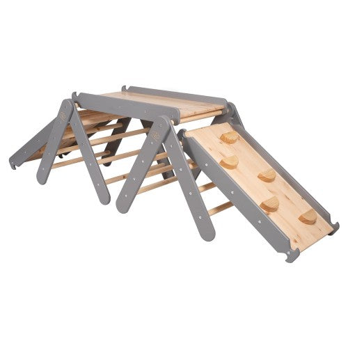 MeowBaby Climbing Triangle with Slide &amp; Climbing Frame Set, alternate configuration
