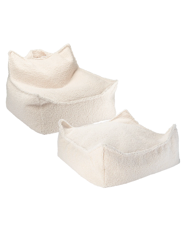 Wigiwama Beanbag Chair and Square Ottoman Set