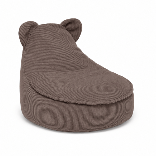 MeowBaby Teddy Sako Bag in Slimcord Taupe corduroy