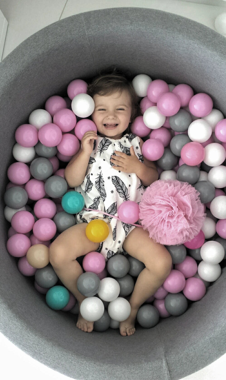 Monio for Kids Light Grey Cotton Round Ball Pit