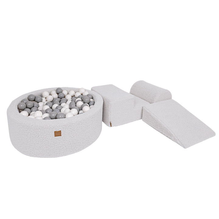 MeowBaby Soft Play Ball Pit - Bearly, Off White
