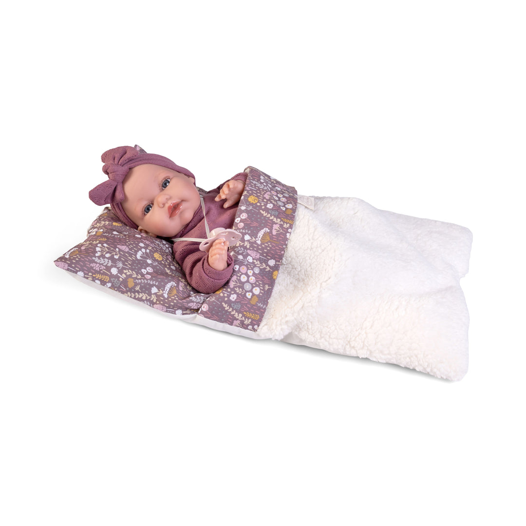 Antonio Juan Toneta Little Words Doll with Sleeping Bag, 33cm, supplier gallery view
