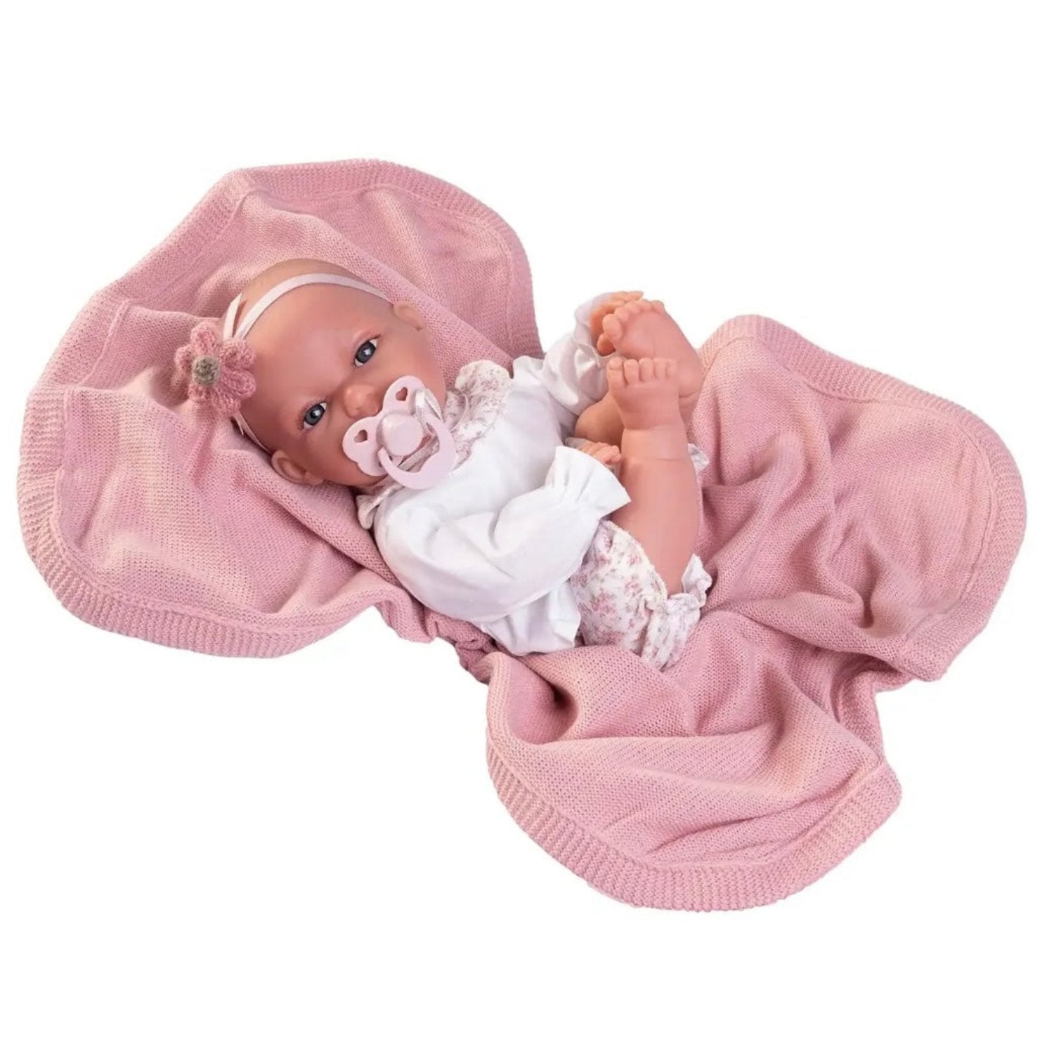 Antonio Juan Toneta Doll with Blanket, 34cm, product photo on white background