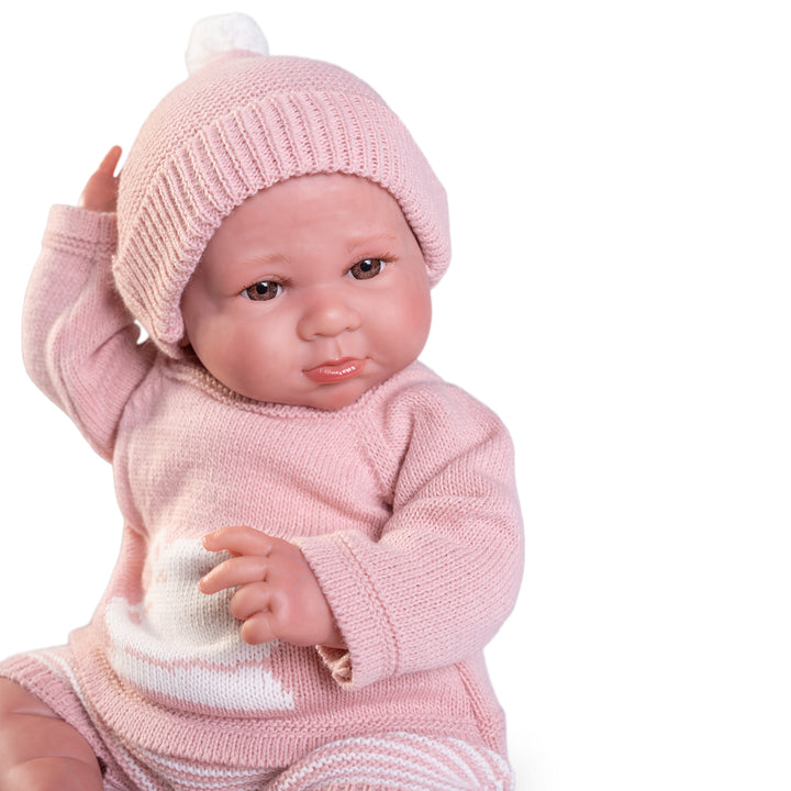 Antonio Juan Luca Lifelike Reborn Doll, 42cm, close-up of the doll&