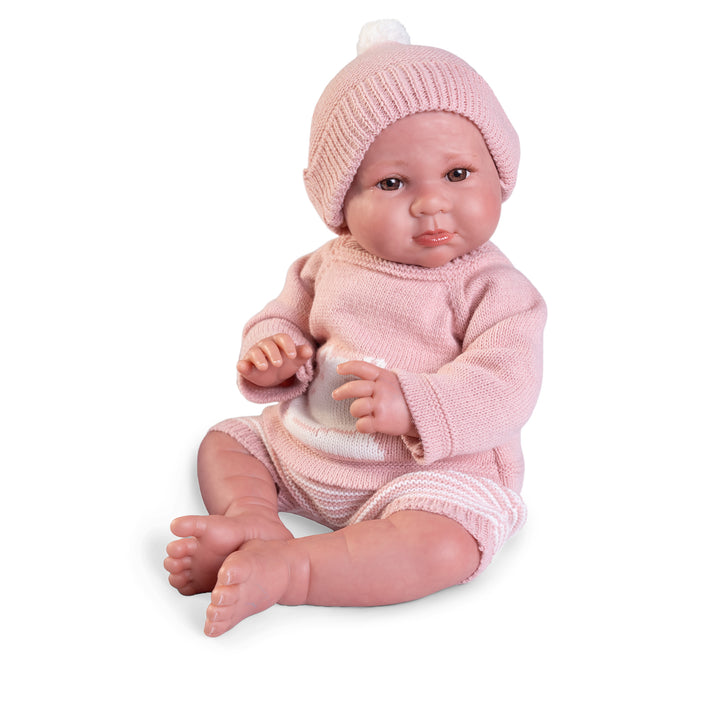 Antonio Juan Luca Lifelike Reborn Doll, 42cm, side profile view showing head and body shape