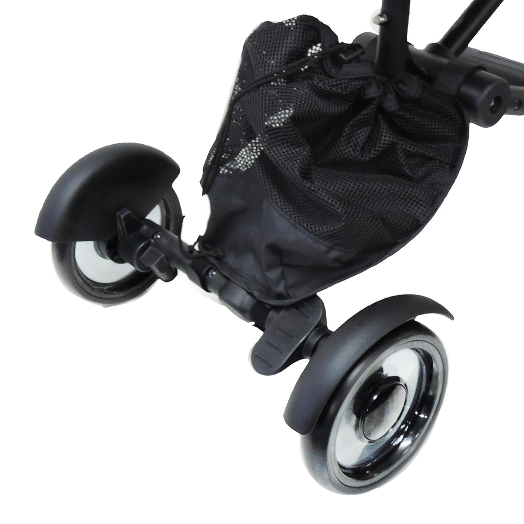 Roma Side Rider buggy board, full seat unit with sun canopy raised