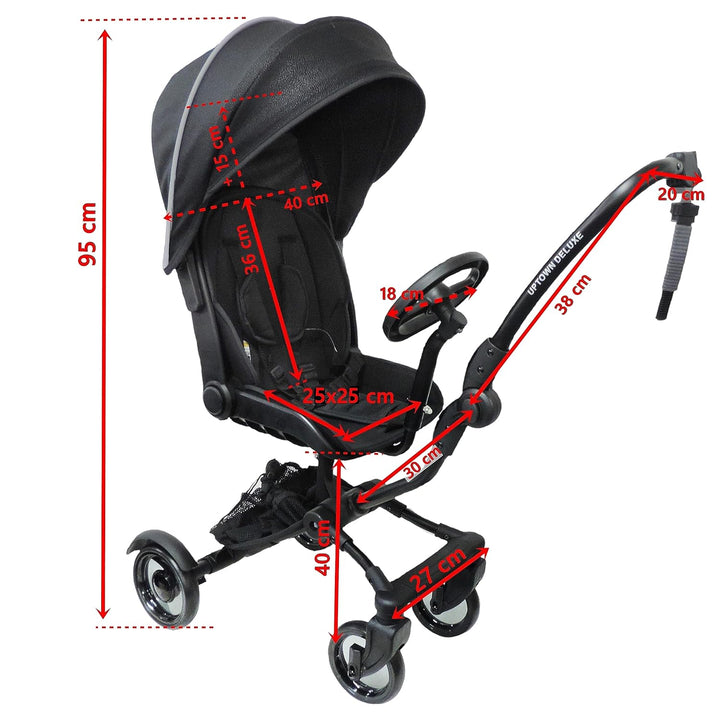Roma Side Rider buggy board, rear connector and harness detail