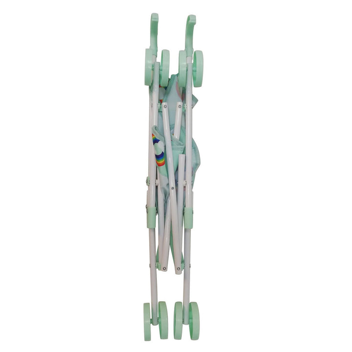 Roma Rupert Umbrella Buggy in Mint, wheels and handle detail