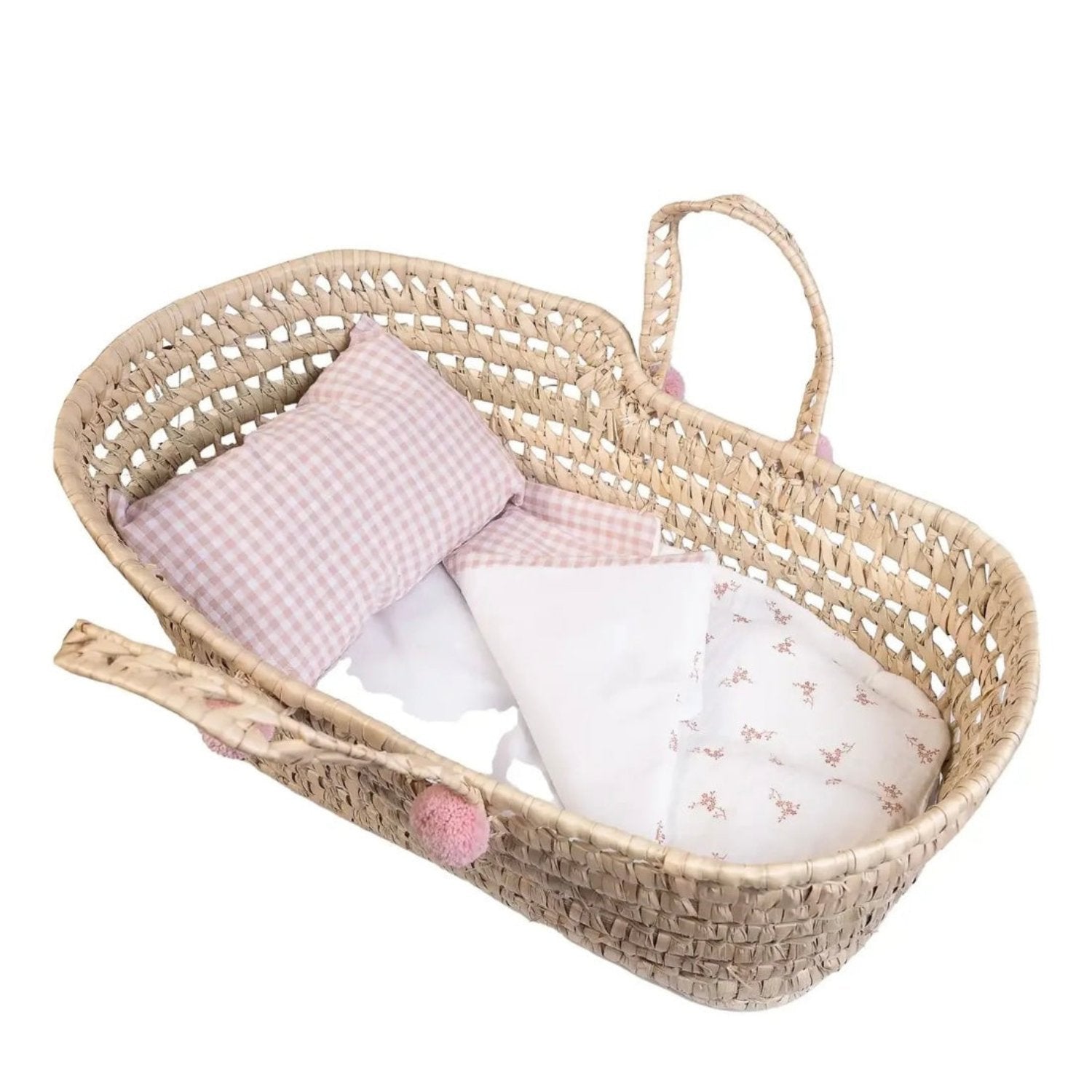 Antonio Juan Palm Moses Basket, Floral, for Dolls up to 33cm, supplier gallery view 1