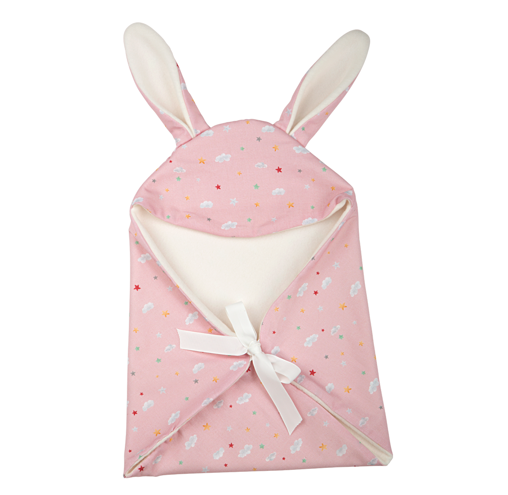Arias Elegance Bunny Doll with Blanket and Dummy, Pink, 30cm, supplier gallery view 3