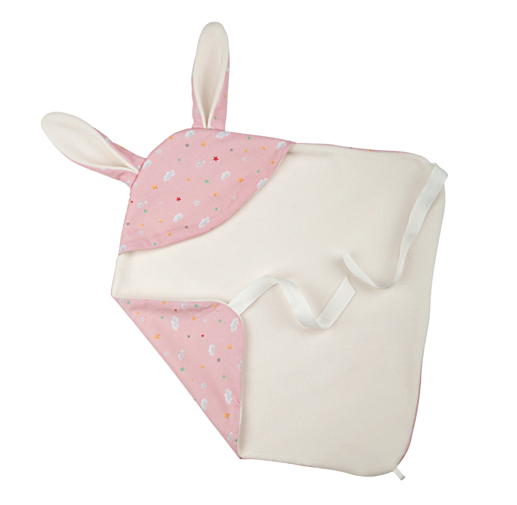 Arias Elegance Bunny Doll with Blanket and Dummy, Pink, 30cm, supplier gallery view 4