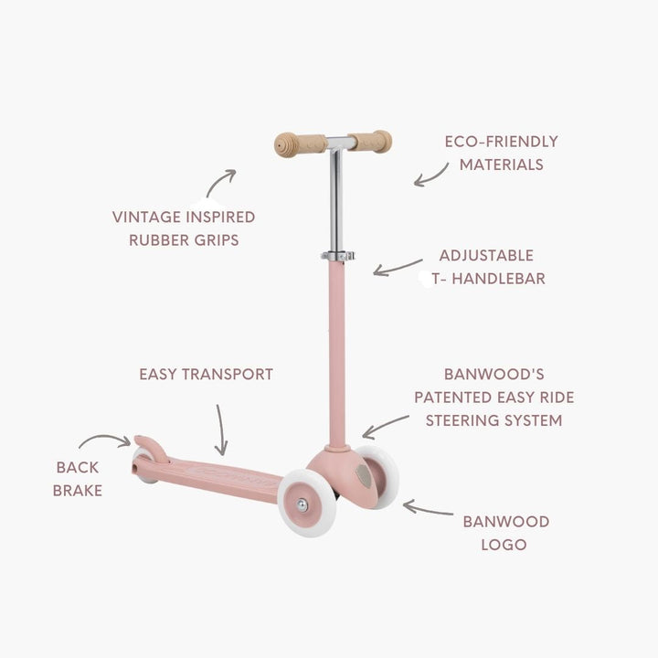 Banwood Eco Scooter – Dusty Rose