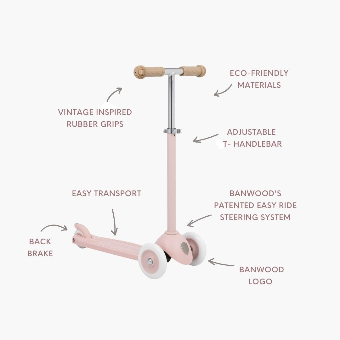 Banwood Eco Scooter – Faded Pink