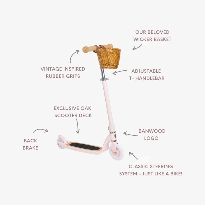 Banwood Maxi Scooter Vintage - Pink
