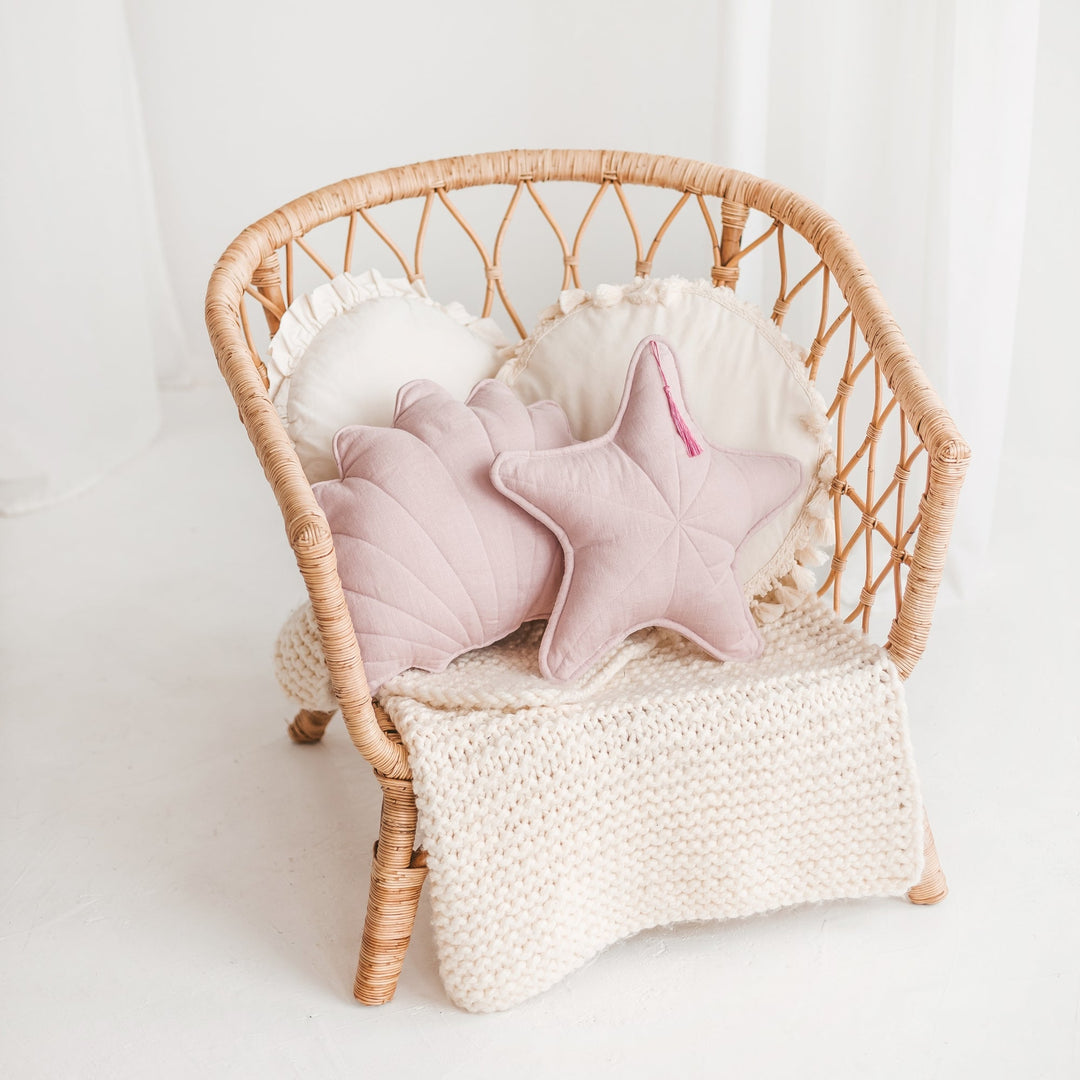MINICAMP Rose Linen Sea Star Cushion