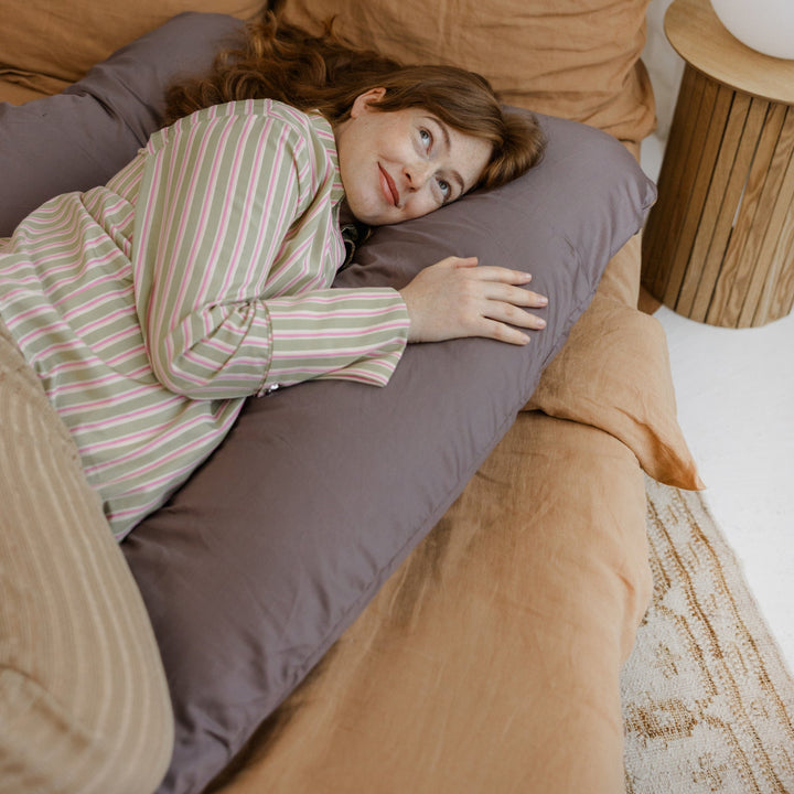 MINICAMP U-shaped comfort pillow in cacao, additional view