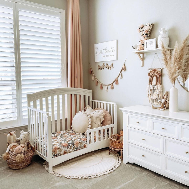 MINICAMP Padded Kids Play Mat in Ecru with Tassels