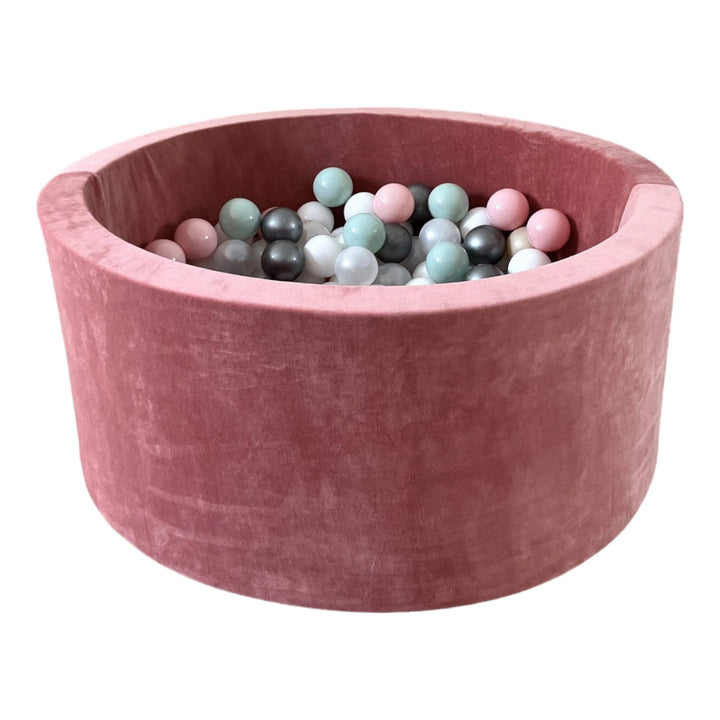 Monio for Kids Dirty Pink Velvet Round Ball Pit