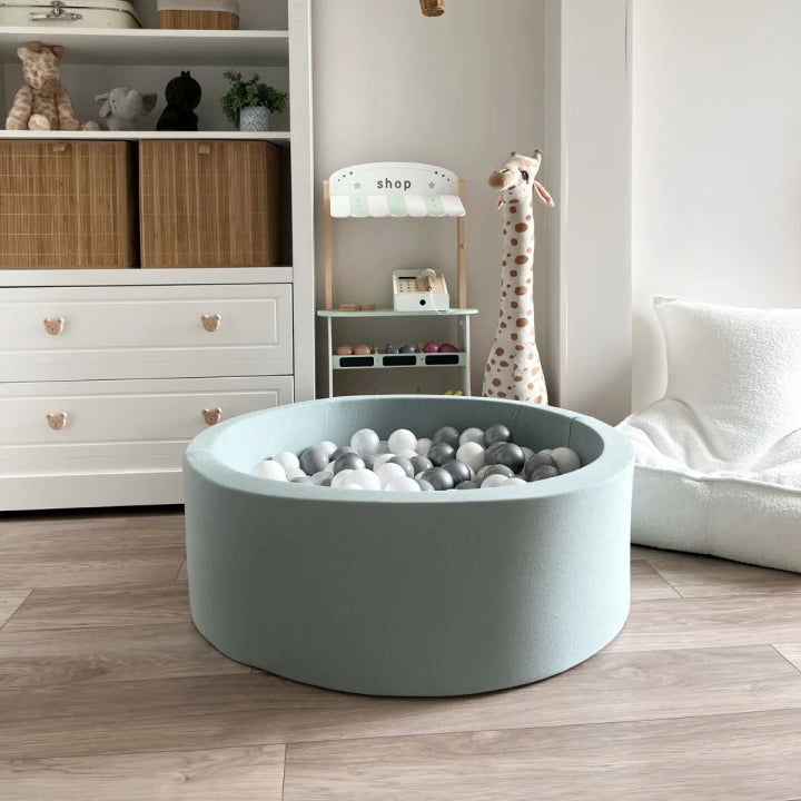 Monio for Kids Dirty Mint Cotton Round Ball Pit