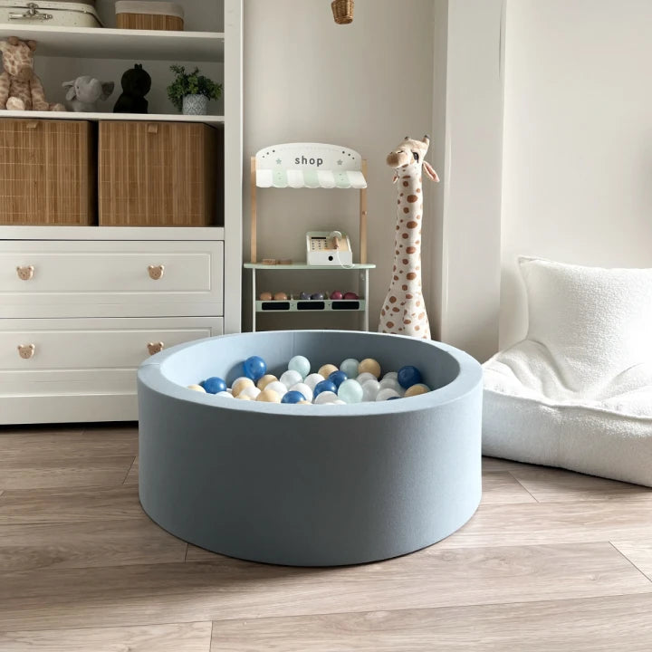 Monio for Kids Blue Cotton Round Ball Pit