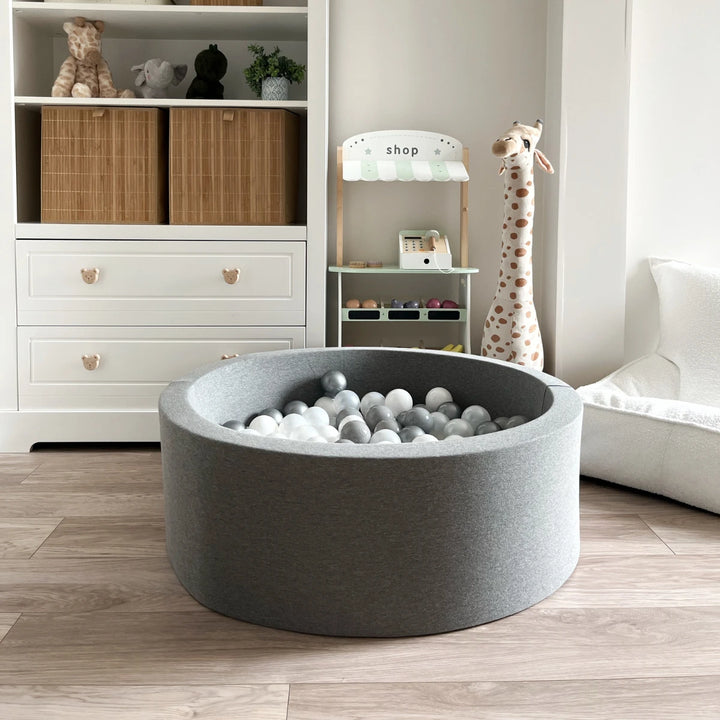 Monio for Kids Dark Grey Cotton Round Ball Pit