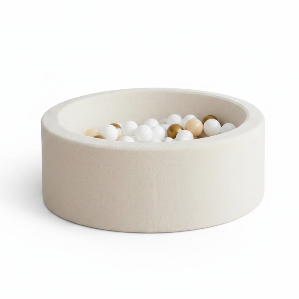 Monio for Kids Cream Boucle Round Ball Pit — hero product image