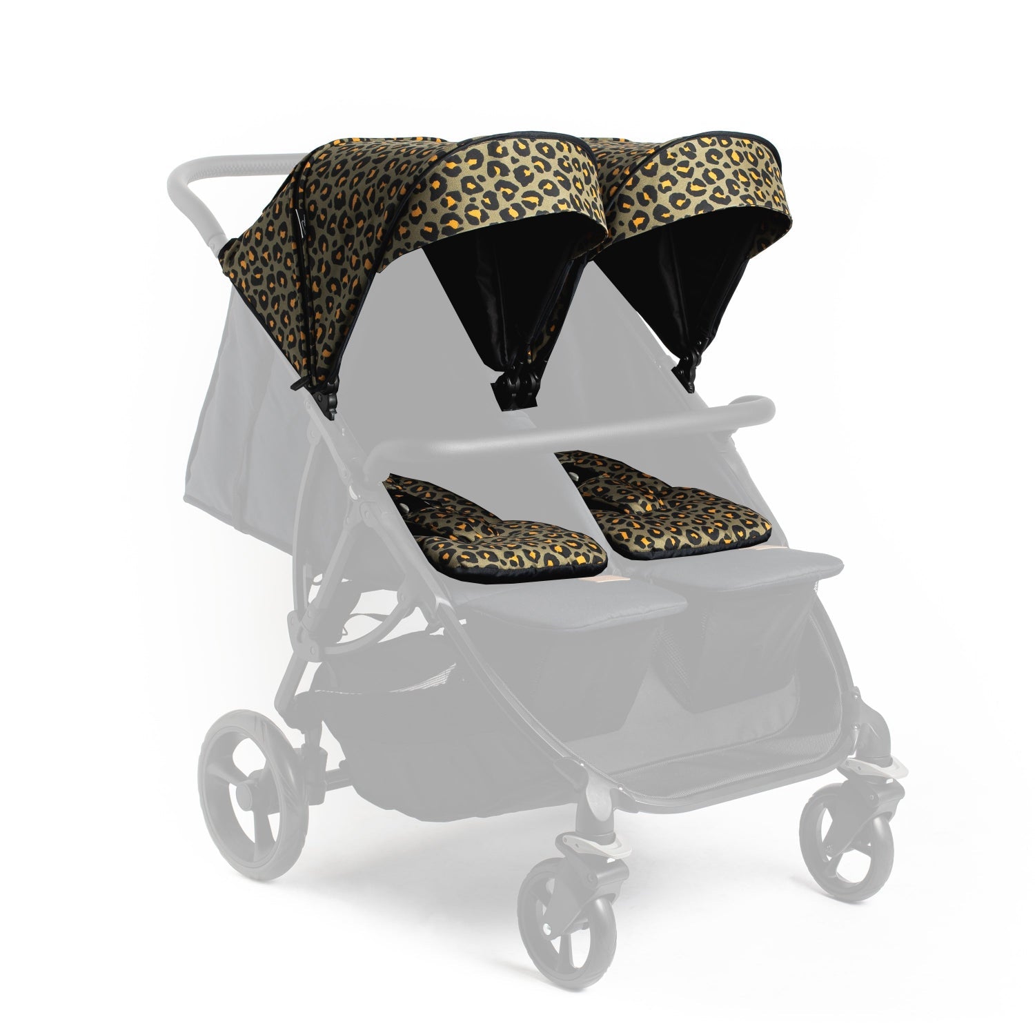 Roma Gemini 2 Colour Pack in Khaki Leopard, hood pack