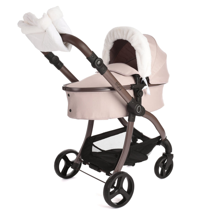 Egg® Dolls Pram Fur Accessory Pack White, supplier gallery view 1