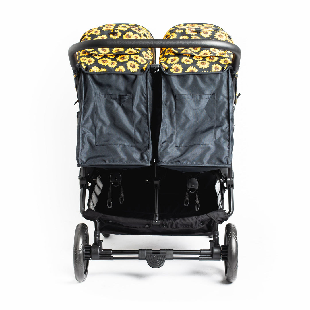 Roma Gemini 2 double pushchair in Sunflower, basket detail