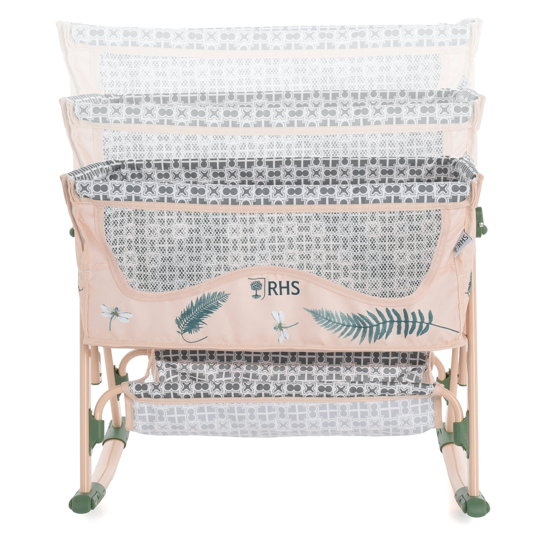 Roma RHS Bedside Crib - Fern - detail photo