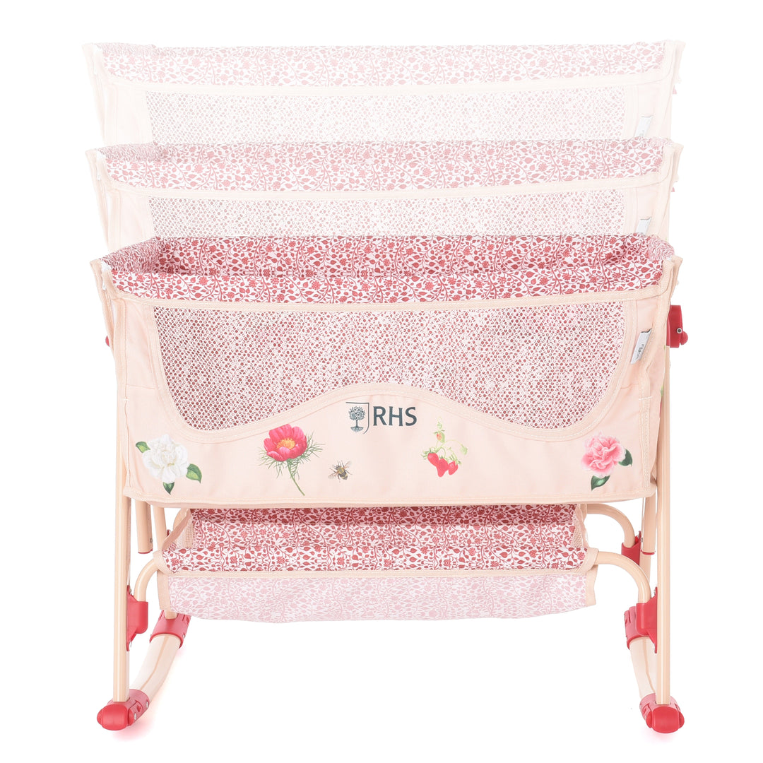 Roma RHS Bedside Crib - Flora - detail photo