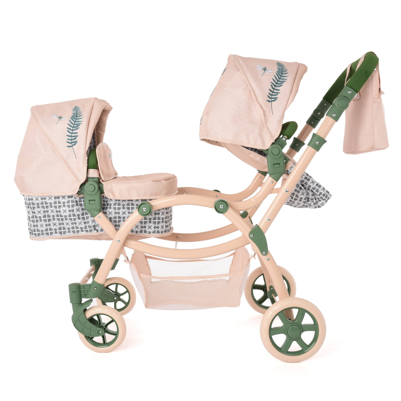 Roma RHS Twin Dolls Pram - Fern - detail photo