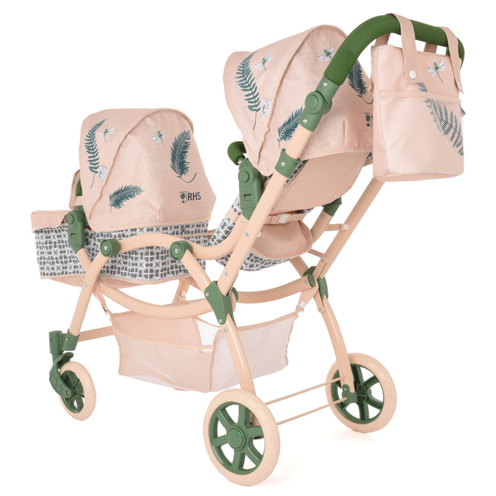 Roma RHS Twin Dolls Pram - Fern - detail photo