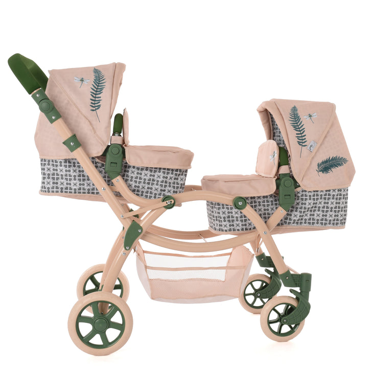 Roma RHS Twin Dolls Pram - Fern - main product photo