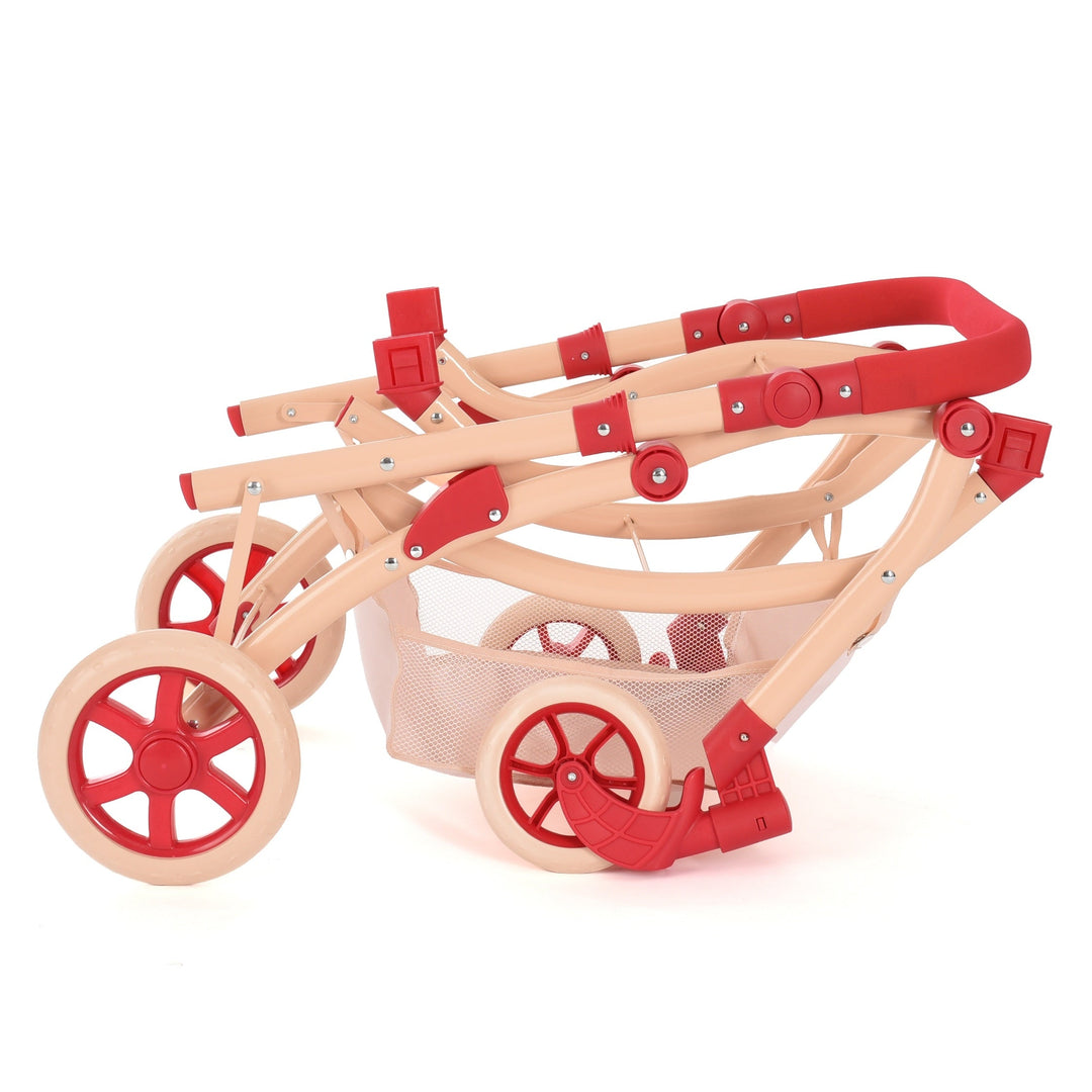 Roma RHS Twin Dolls Pram - Flora - detail photo