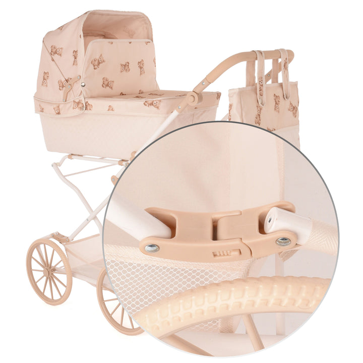 Roma Teddy Reborn Dolls Pram - main product view