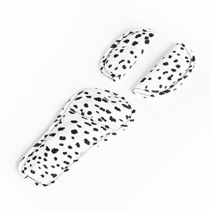 Roma Gemini 2 double pushchair in Dalmatian, shoulder pad detail