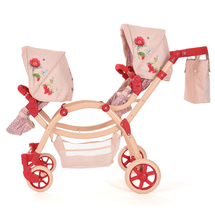 Roma RHS Twin Dolls Pram - Flora - detail photo