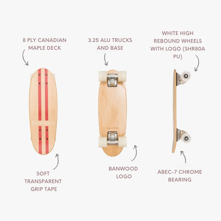 Banwood Skateboard - Red