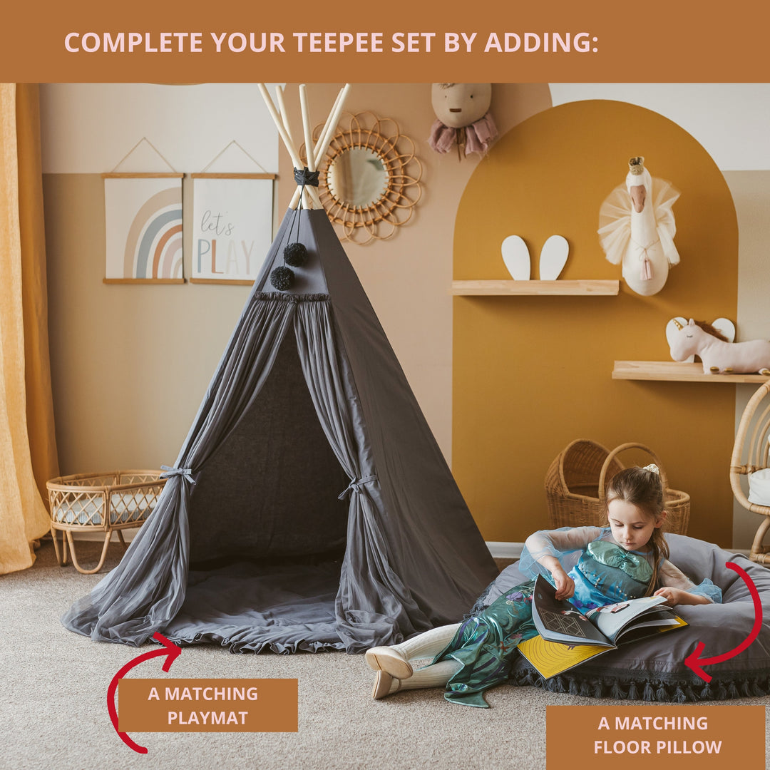 MINICAMP Fairy Play Teepee in Grey