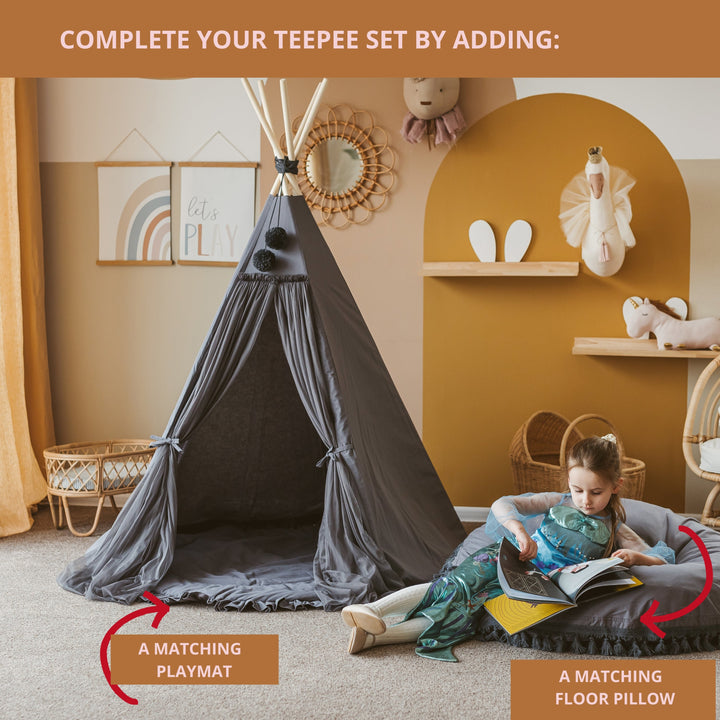 MINICAMP Fairy Play Teepee in Grey