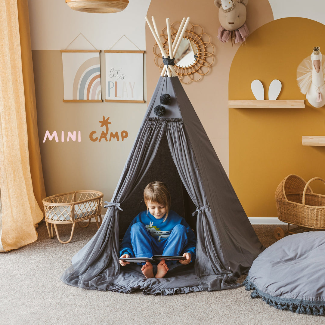 MINICAMP Fairy Play Teepee in Grey