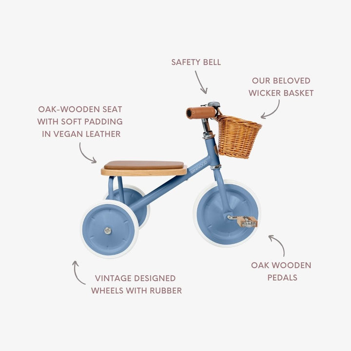 Banwood Trike Vintage - Blue