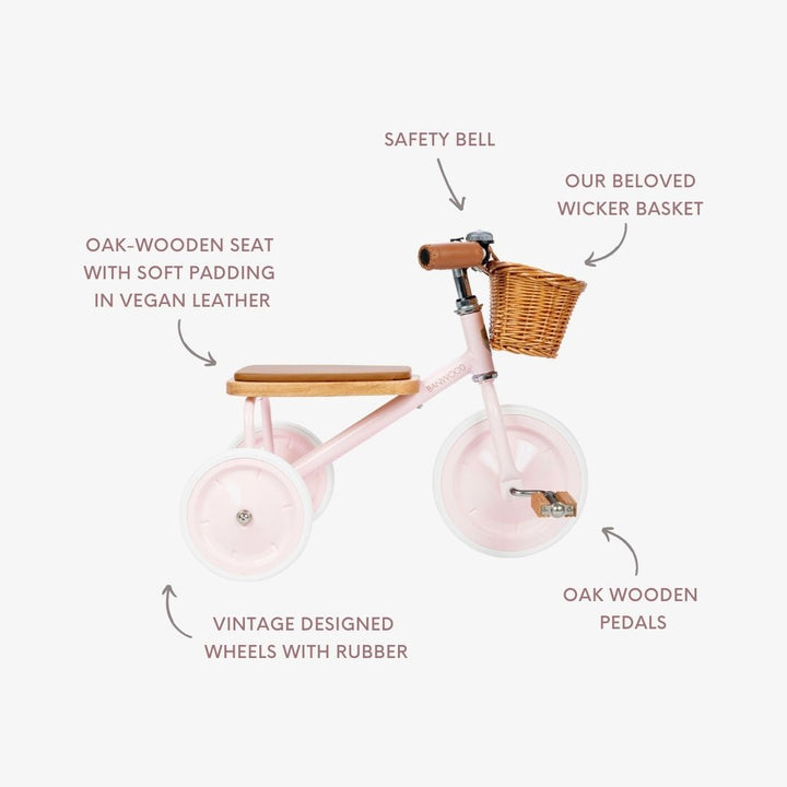 Banwood Trike Vintage - Pink